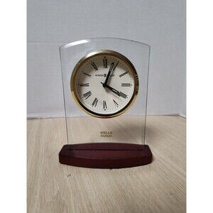 Wells Fargo Desk Alarm Clock Howard Miller Integration Champion 645-580 Glass